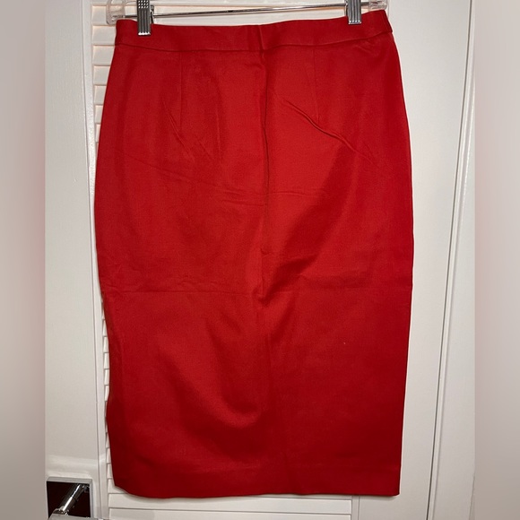 NWT Banana Republic Red Pencil Skirt  size 2 - Picture 2 of 6